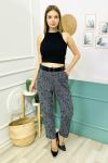 156517 Siyah Kemerli Kislik Pantolon